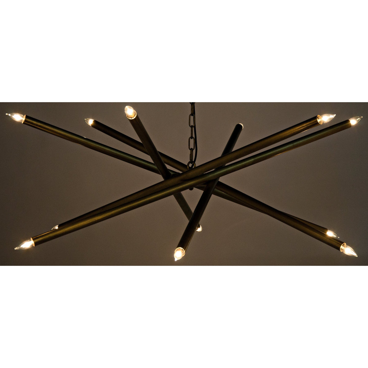 Ikram Large Chandelier Metal with Brass Finish