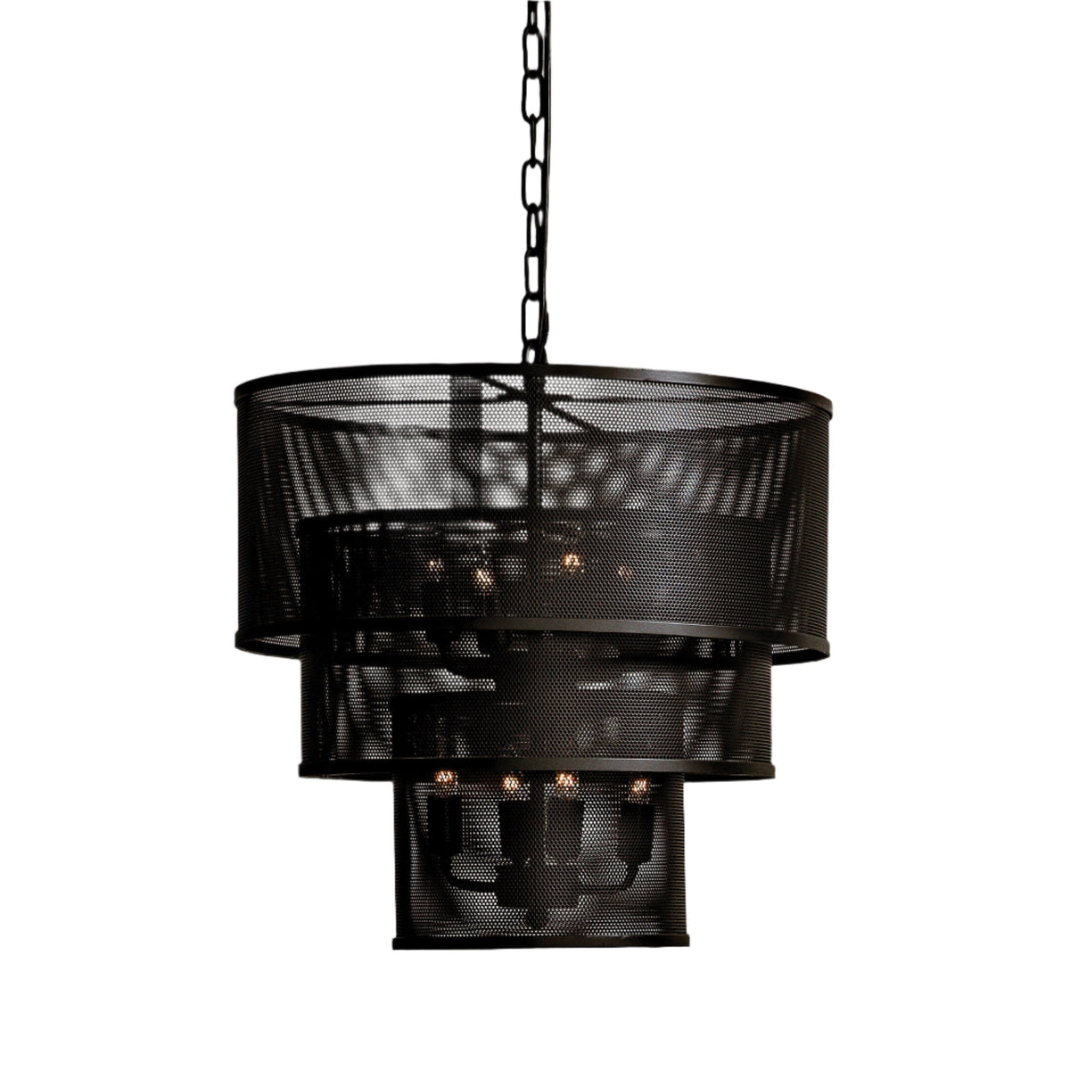 Arena Pendant Black Steel