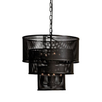 Arena Pendant Black Steel