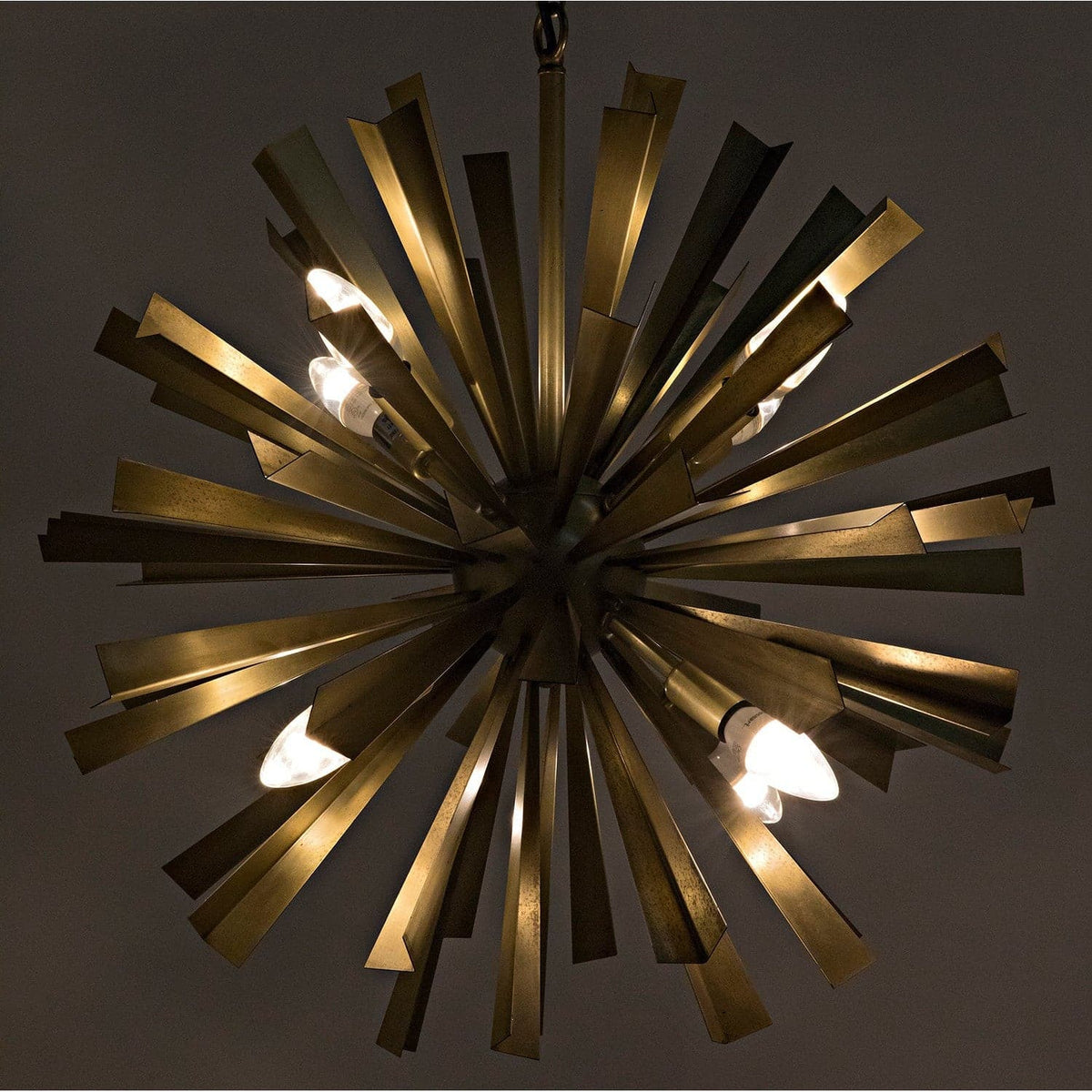 Bero Chandelier Metal with Brass Finish