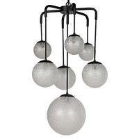 Artemis Chandelier Steel with Black Finish