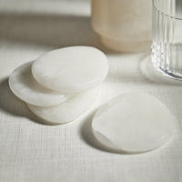 La Salama Alabaster Coasters, Set 4 - Coaster Detail | Bone & Brass