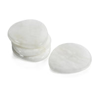 La Salama Alabaster Coasters, Set 4 | Bone & Brass
