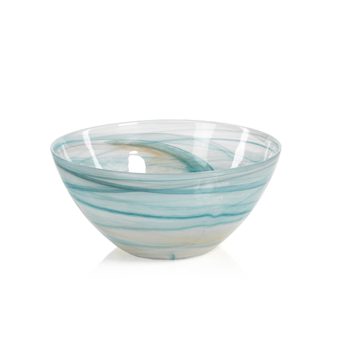 Lagoon Alabaster Serving Bowls, Set of 2 | Bone & Brass