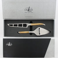 Laguiole Olive Wood Hanle Barthelemy Cheese Knives