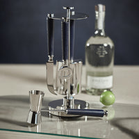 Laguna Nickel & Leather Bar Tool Set - Bar Set Detail | Bone & Brass
