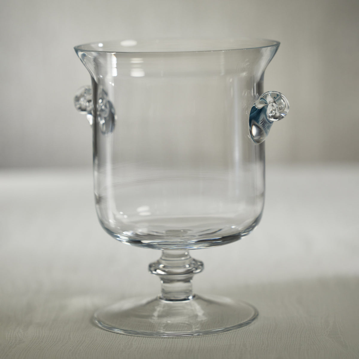 L'amandier Footed Vase / Hurricane - Vase Top View | Bone & Brass