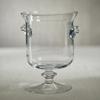 L'amandier Footed Vase / Hurricane - Vase Top View | Bone & Brass