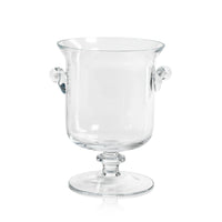 L'amandier Footed Vase / Hurricane | Bone & Brass
