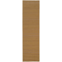 Lanai Beige Outdoor Rug, a long, narrow polypropylene runner with a woven, textured Sisal-inspired design.