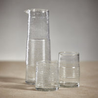 Langley Bubble Double Old Fashioned Glasses, Set of 6 - Glass Stem Detail | Bone & Brass