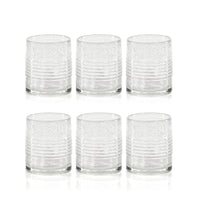 Langley Bubble Double Old Fashioned Glasses, Set of 6 - Glass Close Up | Bone & Brass