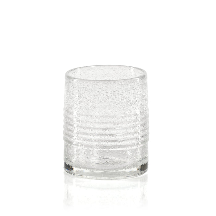 Langley Bubble Double Old Fashioned Glasses, Set of 6 | Bone & Brass