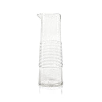 Langley Tall Bubble Glass Pitcher | Bone & Brass
