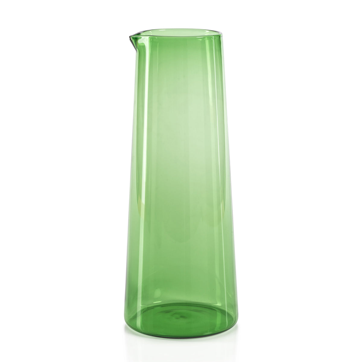 Lanvin Glass Pitcher | Gray, Cobalt Blue or Green - Pitcher View | Bone & Brass