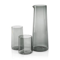 Lanvin Glass Pitcher | Gray, Cobalt Blue or Green - Pitcher View | Bone & Brass