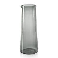 Lanvin Glass Pitcher | Gray, Cobalt Blue or Green | Bone & Brass