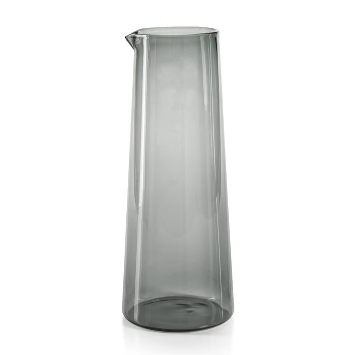 Lanvin Glass Pitcher | Gray, Cobalt Blue or Green | Bone & Brass
