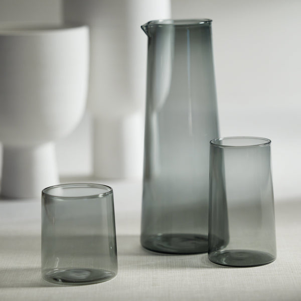 Lanvin Smoke Grey Highball Glasses, Set 6 - Glass Detail | Bone & Brass