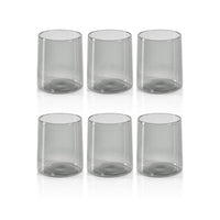 Lanvin Smoke Grey Tumbler Glasses, Set 6 - Tumbler Side View | Bone & Brass