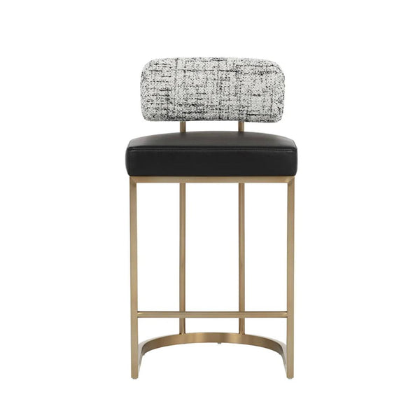 Larissa Counter Stool - Bravo Black|Halton Birch - Stool Detail | Bone & Brass