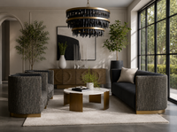 Larron Abbington Black Two-Toned Sofa