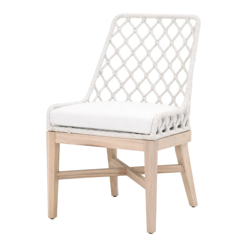 Lois White Rope Outdoor Dining Chair | Bone & Brass
