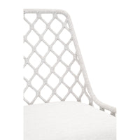 Lois White Rope Outdoor Dining Chair