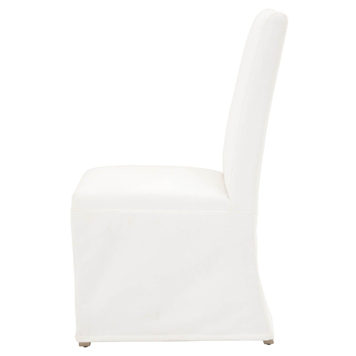 Laverne Ivory Slipcover Dining Chair, Set 2 - Chair Detail | Bone & Brass