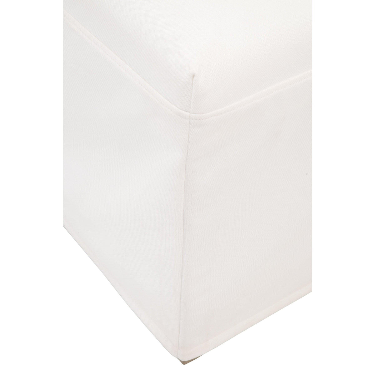 Laverne Ivory Slipcover Dining Chair, Set 2 - Chair Detail | Bone & Brass