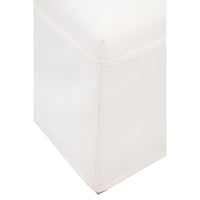 Laverne Ivory Slipcover Dining Chair, Set 2 - Chair Detail | Bone & Brass