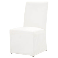 Laverne Ivory Slipcover Dining Chair, Set 2 | Bone & Brass