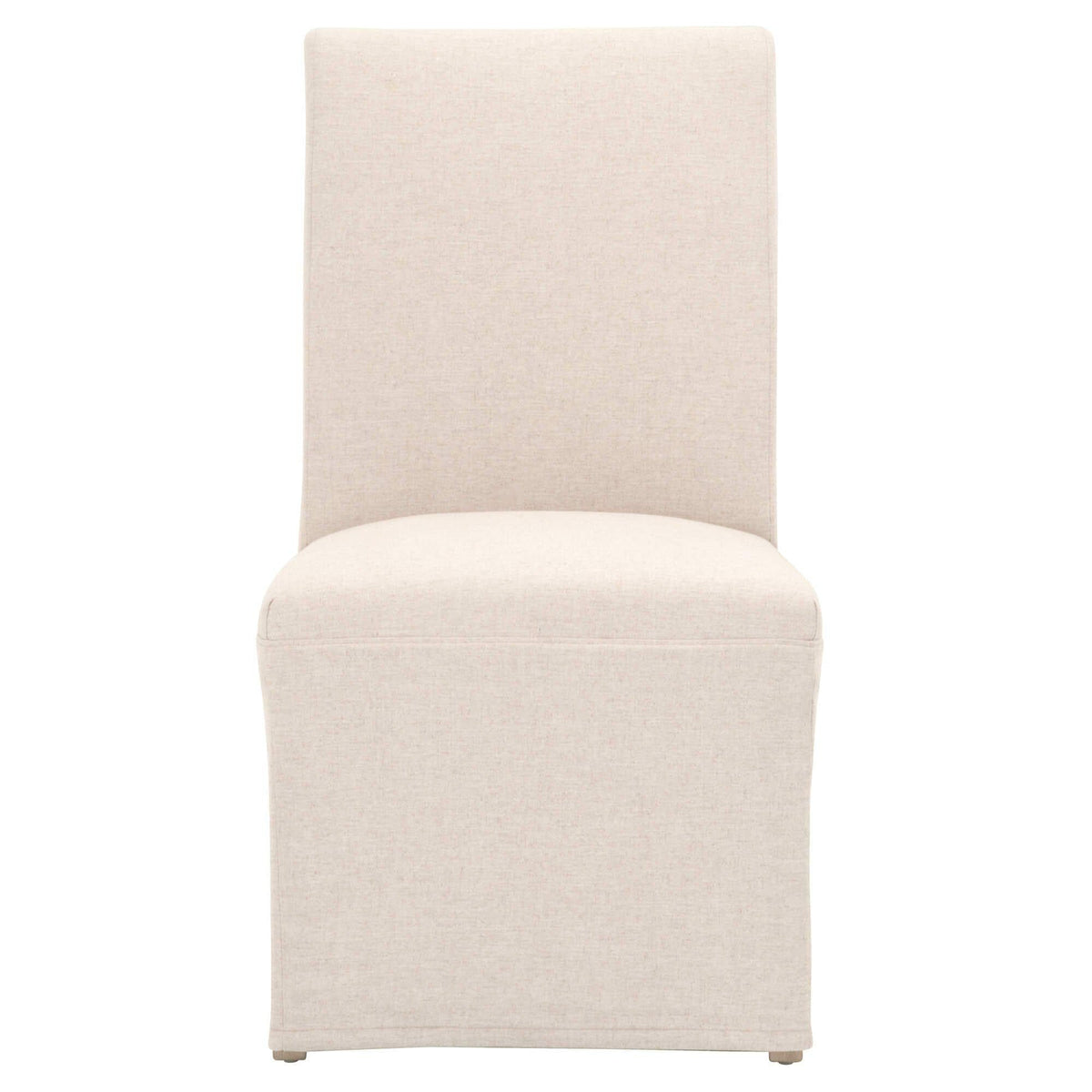 Laverne Jute Slipcover Dining Chair, Set 2 - Chair Side View | Bone & Brass