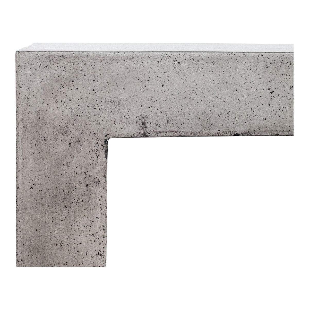Lazarus Gray Concrete Outdoor Bench - Bench Upholstery Detail | Bone & Brass