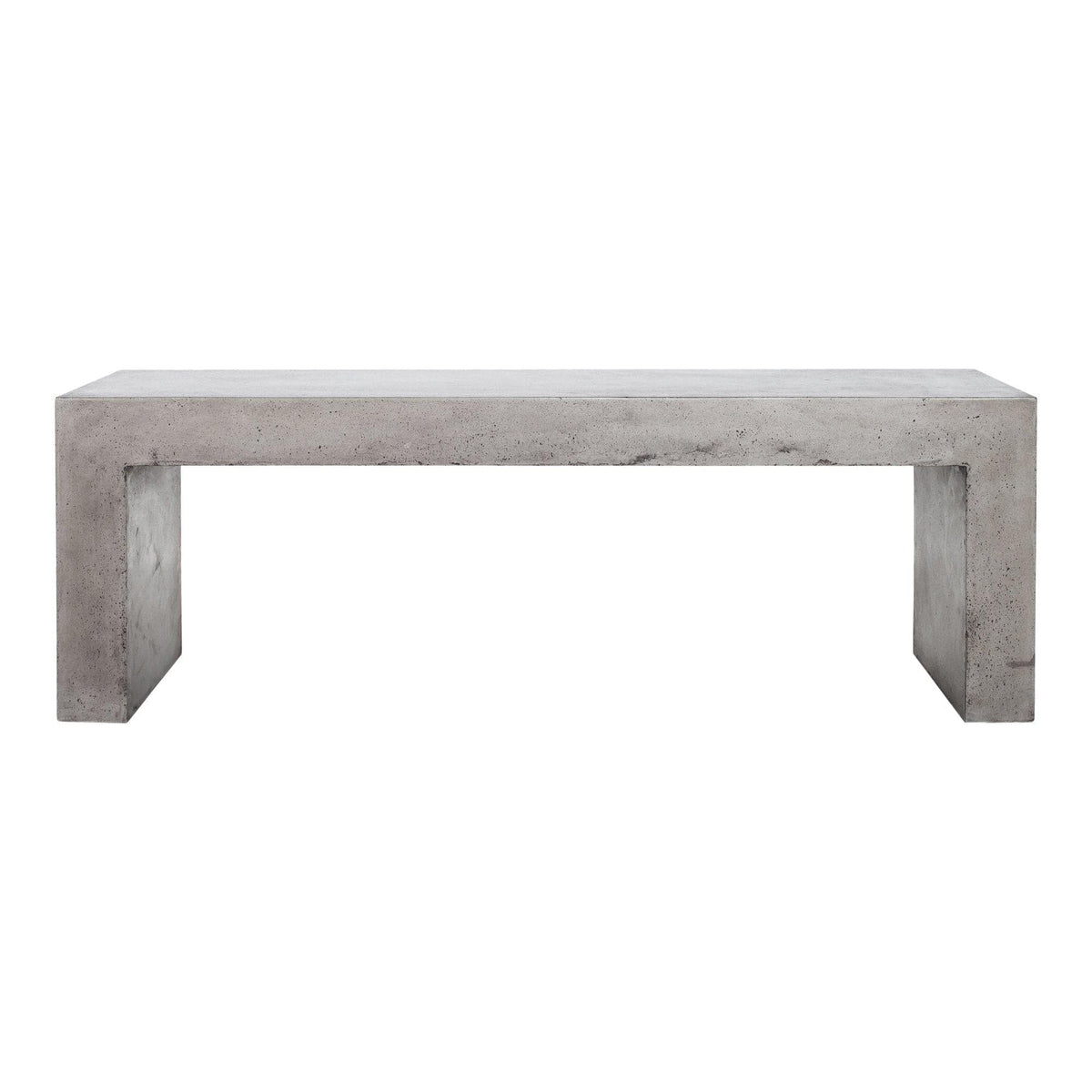 Lazarus Gray Concrete Outdoor Bench | Bone & Brass