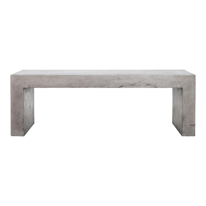 Lazarus Gray Concrete Outdoor Bench | Bone & Brass