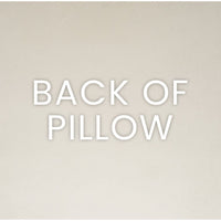 Back of Leah Lapis Blue Throw Pillow, showing the seamless zippered cover and tailored finish.