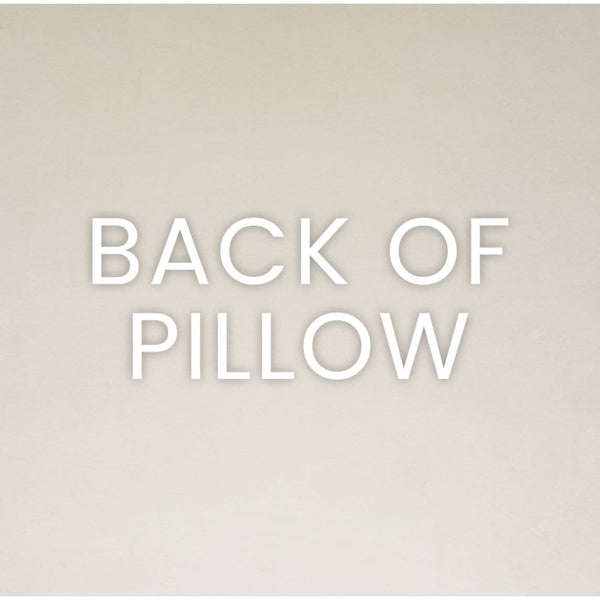 Back of Leah Lapis Blue Throw Pillow, showing the seamless zippered cover and tailored finish.