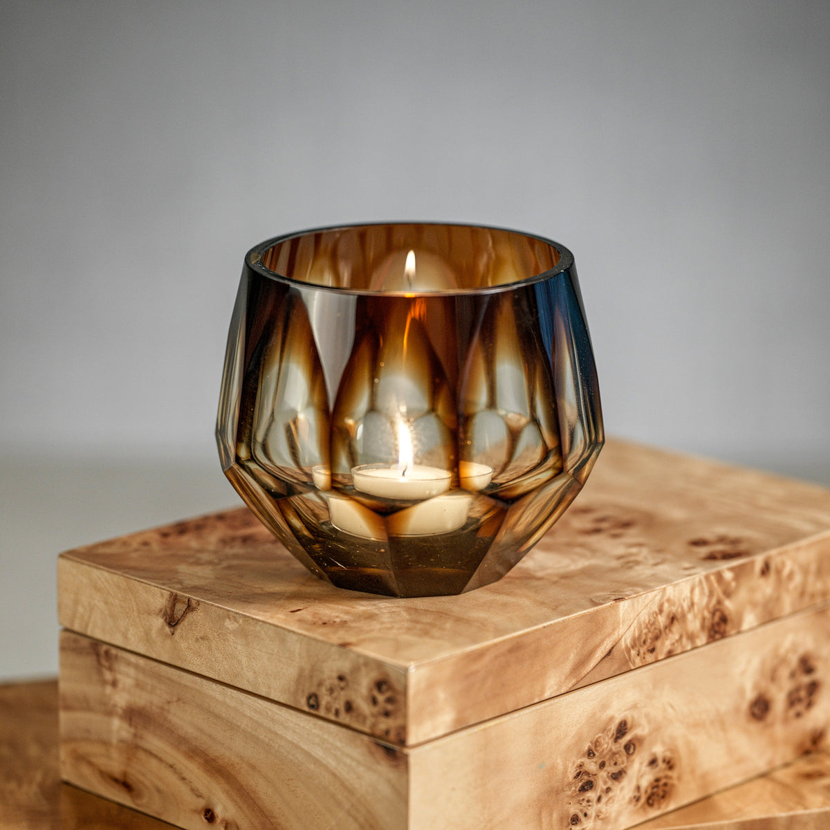 Leiden Burl Wood Decorative Box, Small - Alternate View | Bone & Brass