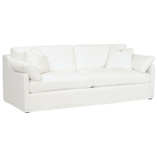 Lela Ivory Slope Arm Slipcover Sofa | Bone & Brass
