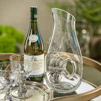 Lemon Pewter & Glass Pitcher - Pitcher Side View | Bone & Brass