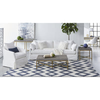 Lela Ivory Slope Arm Slipcover Sofa