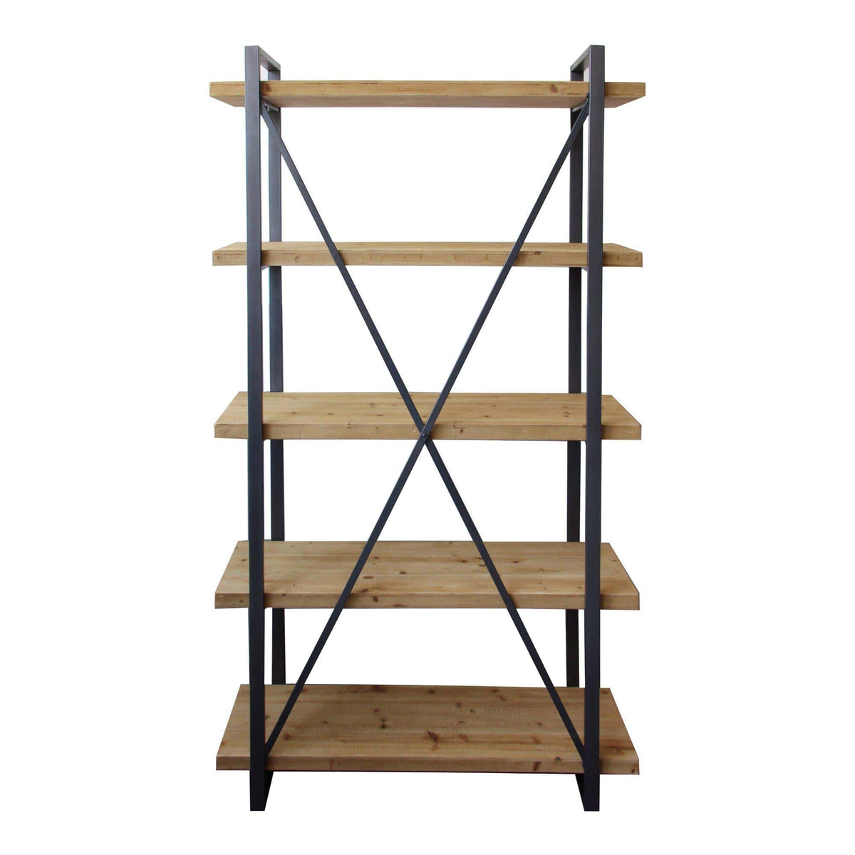 Lex 5 Level Shelf Natural - Bookcase Shelf Detail | Bone & Brass