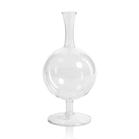 Lillian Glass Footed Vase, Round, Set 2 | Bone & Brass