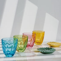 Lily Tumbler Set-6 - Close Up | Bone & Brass