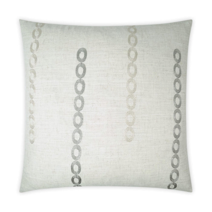 Links Ivory Throw Pillow | Bone & Brass