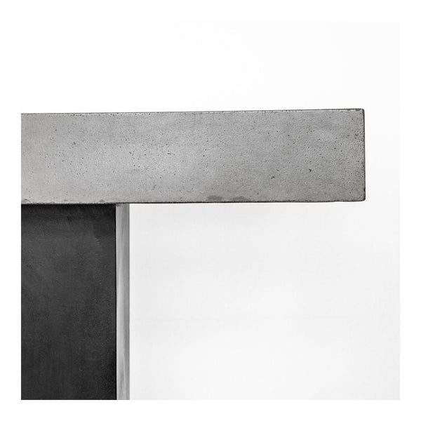 Lithic Outdoor Bar Table - Table Side View | Bone & Brass