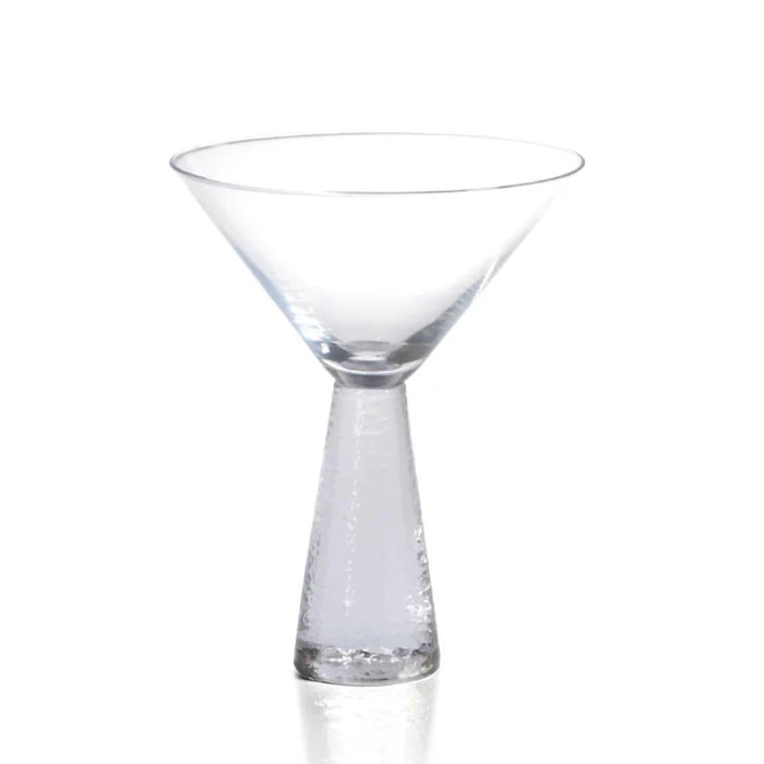Livine Hammered Stem Martini Glasses, Set of 4 | Bone & Brass