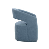 Lloret Rolling Dining Armchair - Danny Iceberg - Chair Upholstery Detail | Bone & Brass
