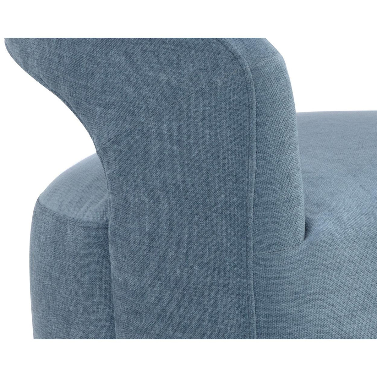 Lloret Rolling Dining Armchair - Danny Iceberg - Chair View | Bone & Brass
